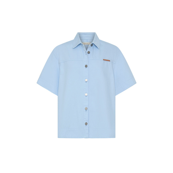 Kivari Marla Denim Shirt in Sky