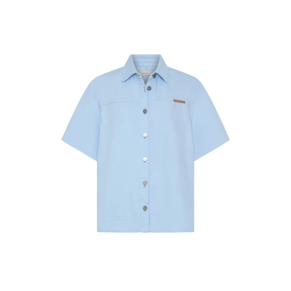 Kivari Marla Denim Shirt in Sky