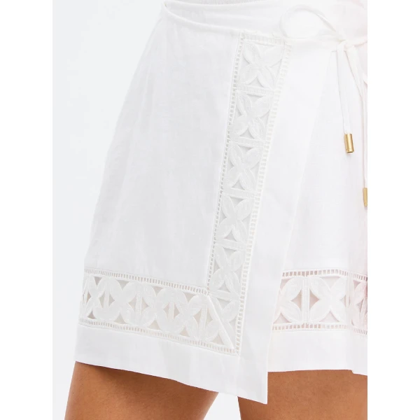 Kivari Marley Mini Skirt in Ivory, view 6