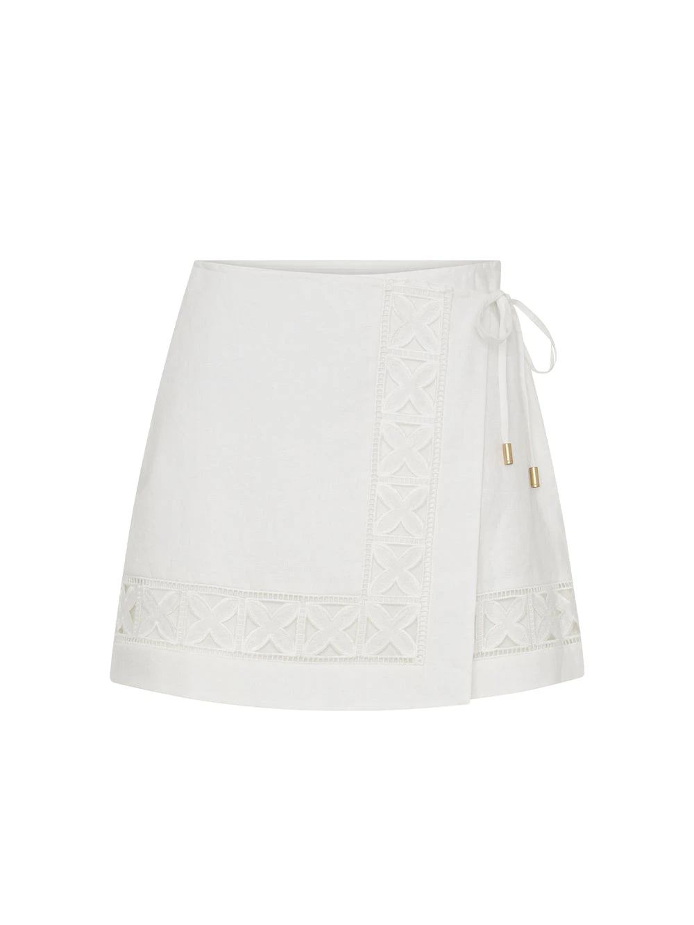 KIVARI Marley Mini Skirt in Ivory