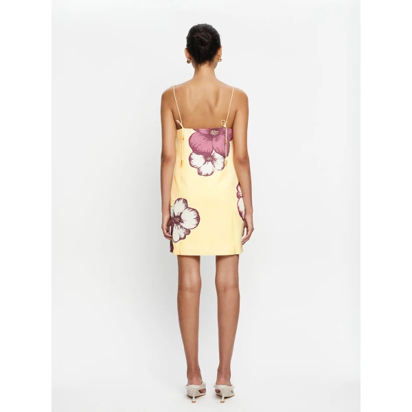 Kivari Paros Mini Dress in Butter, view 4