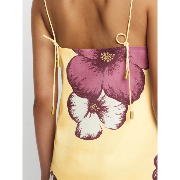 Kivari Paros Mini Dress in Butter, view 5