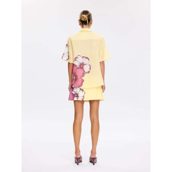 Kivari Paros Shirt in Butter, view 4