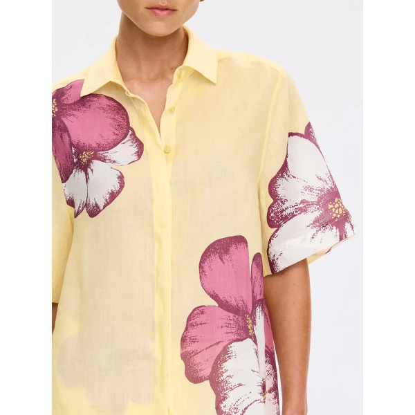 Kivari Paros Shirt in Butter, view 5