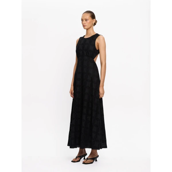 Kivari Rio Maxi Dress in Black, view 3