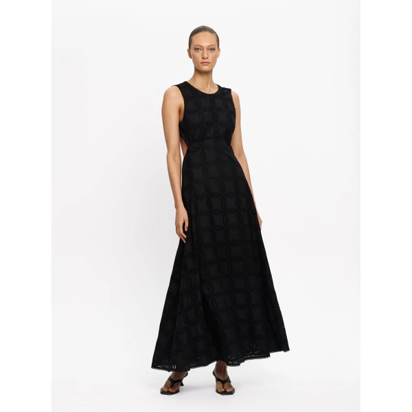 Kivari Rio Maxi Dress in Black, view 5