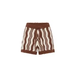 Kivari Sarah Knit Short in Chocolate Stripe