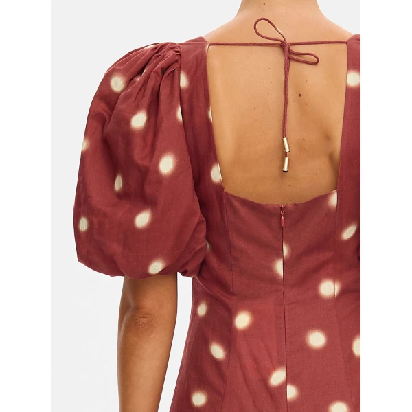 Kivari Saro Maxi Dress in Brick, view 5