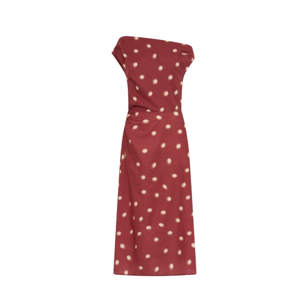 Kivari Saro Midi Dress in Brick