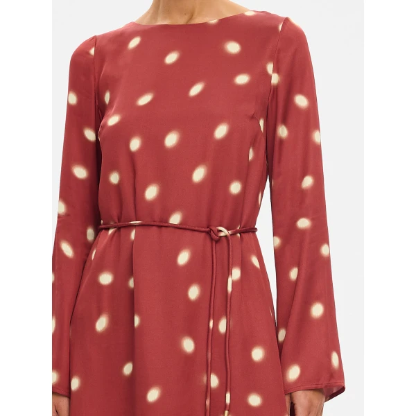 Kivari Saro Mini Dress in Brick, view 5