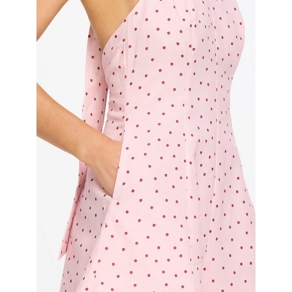 Kivari Sia Halter Playsuit in Pink, view 5
