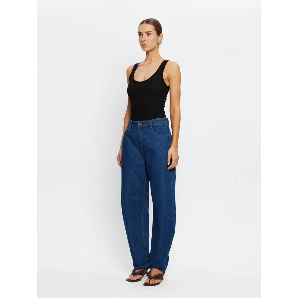 Kivari Tallulah Scoop Tank in Black Top, view 3