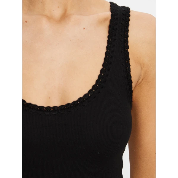 Kivari Tallulah Scoop Tank in Black Top, view 5