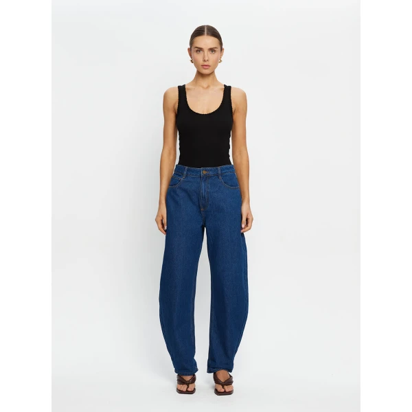 Kivari Tallulah Scoop Tank in Black Top, view 6