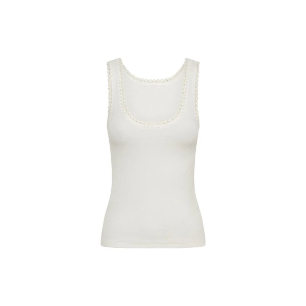 Kivari Tallulah Scoop Tank in Ivory Top