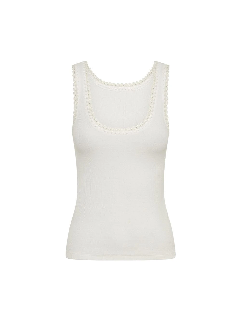 KIVARI Tallulah Scoop Tank in Ivory