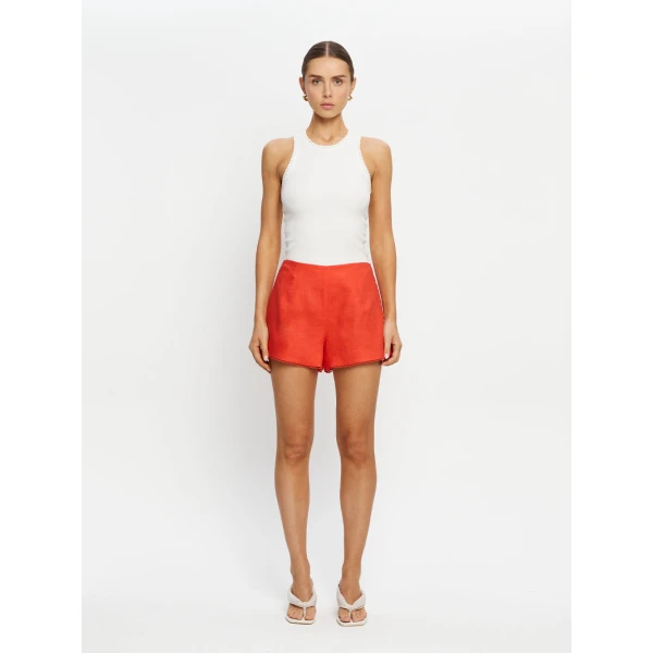 Kivari Tara Shorts in Red, view 3