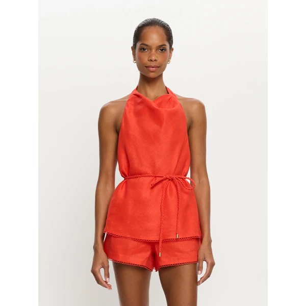 Kivari Tara Top in Red, view 2