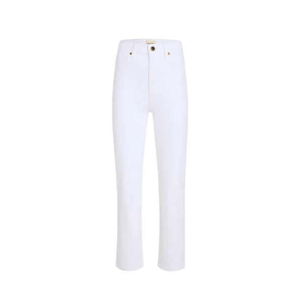 Khaite Abigail Stretch Jean in White