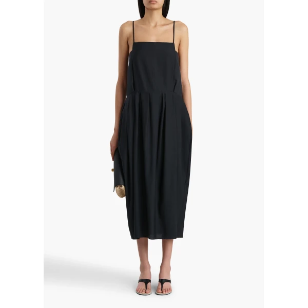 Khaite Adira Dress in Black, view 2