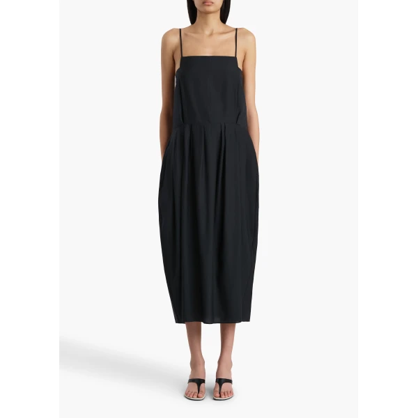 Khaite Adira Dress in Black, view 3