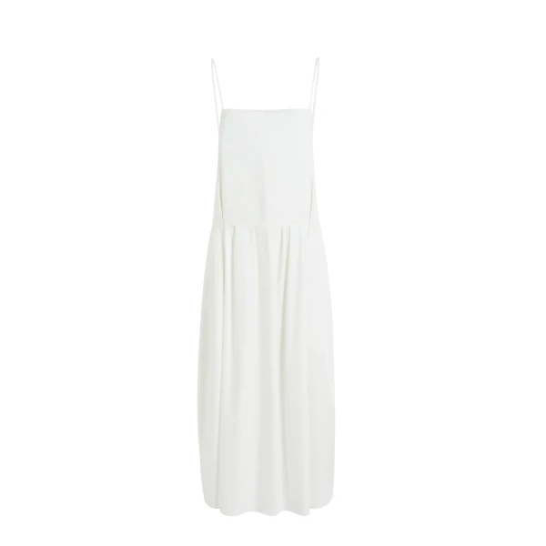 Khaite Adira Dress in Chalk