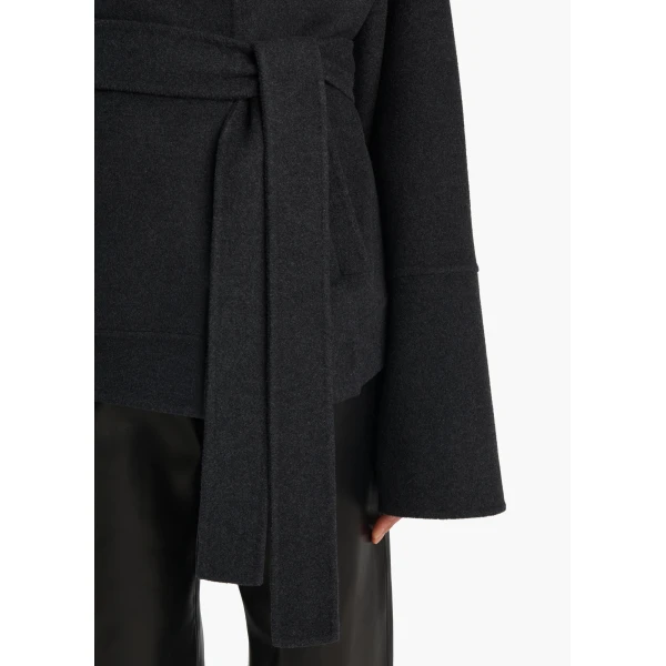 Khaite Alder Jacket in Charcoal Wool, view 5