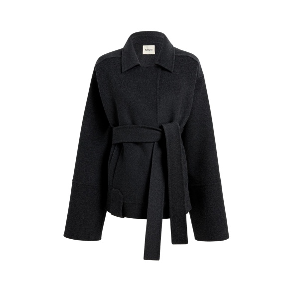 Khaite Alder Jacket in Charcoal Wool