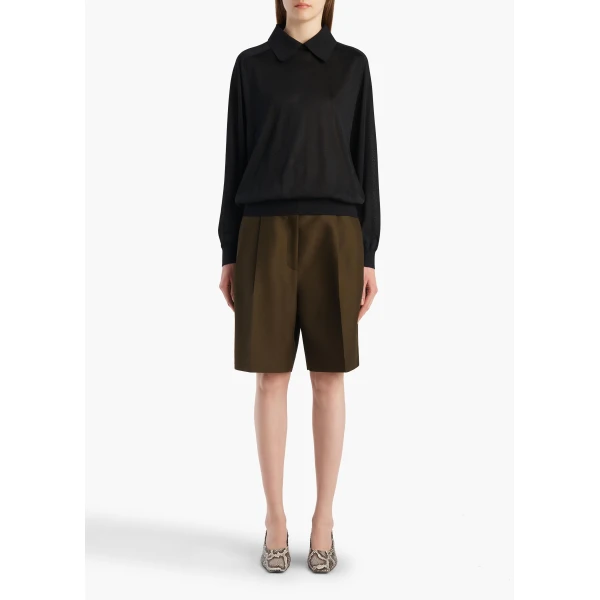 Khaite Alexa Top in Black, view 2