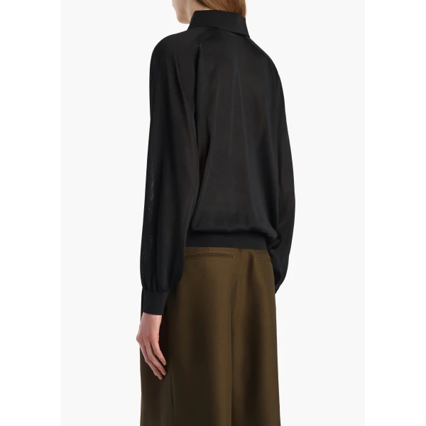 Khaite Alexa Top in Black, view 4