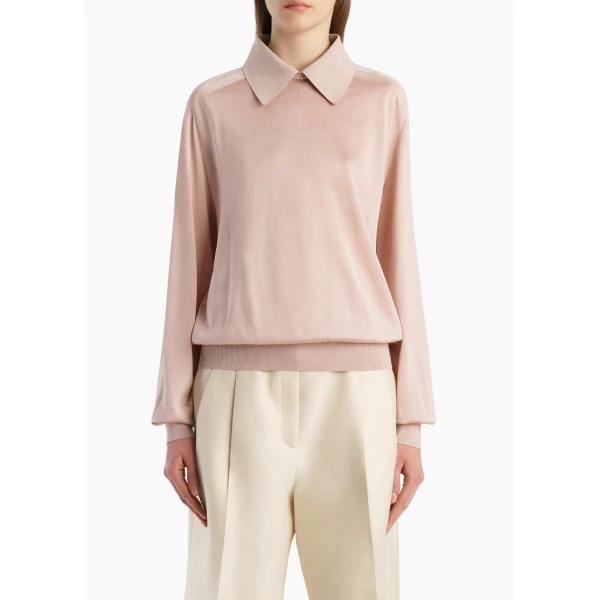 Khaite Alexa Top in Dusty Rose, view 3