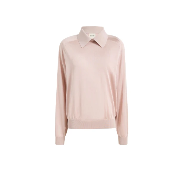 Khaite Alexa Top in Dusty Rose