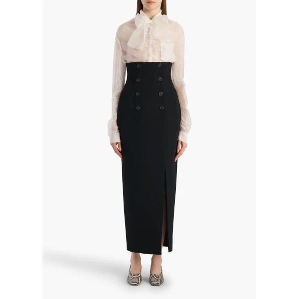 Khaite Allie Top in Chalk, view 2