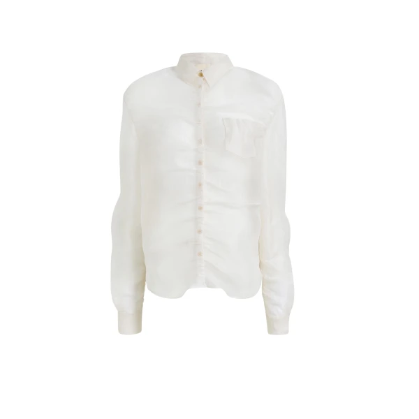 Khaite Allie Top in Chalk