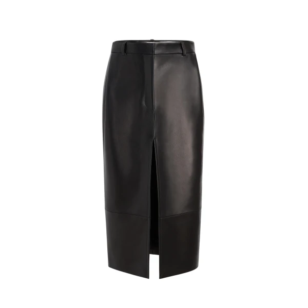 Anden Skirt in Black Leather