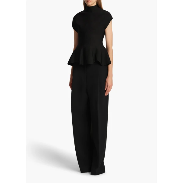 Khaite Andra Top in Black, view 2