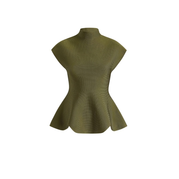 Khaite Andra Top in Olive