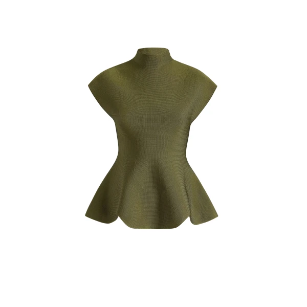 Khaite Andra Top in Olive