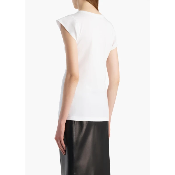 Khaite Angel Top in Chalk, view 4