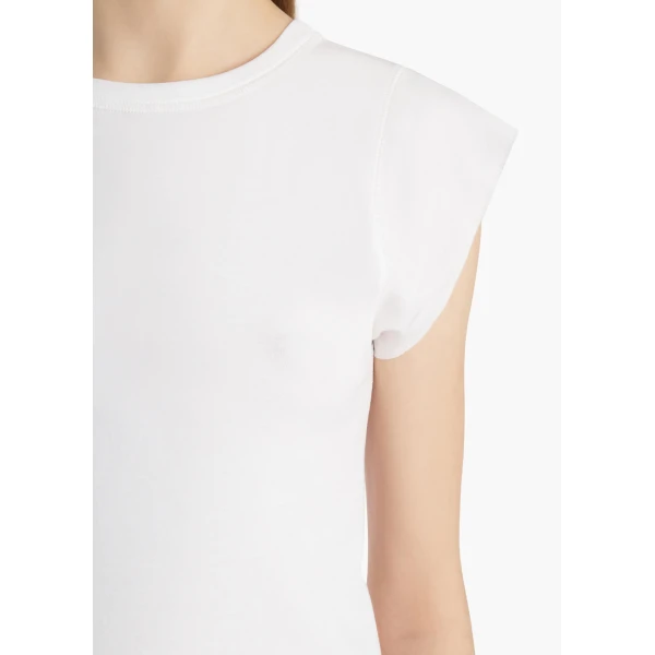 Khaite Angel Top in Chalk, view 5