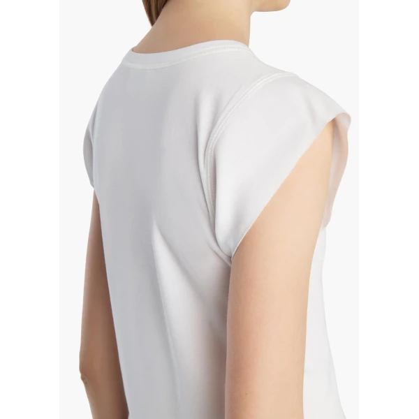 Khaite Angel Top in Chalk, view 6