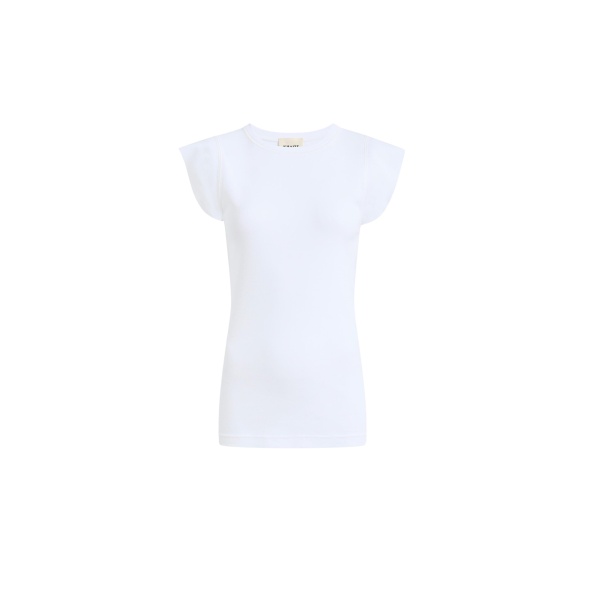 Khaite Angel Top in Chalk