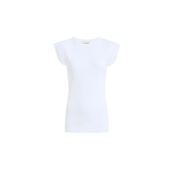 Khaite Angel Top in Chalk