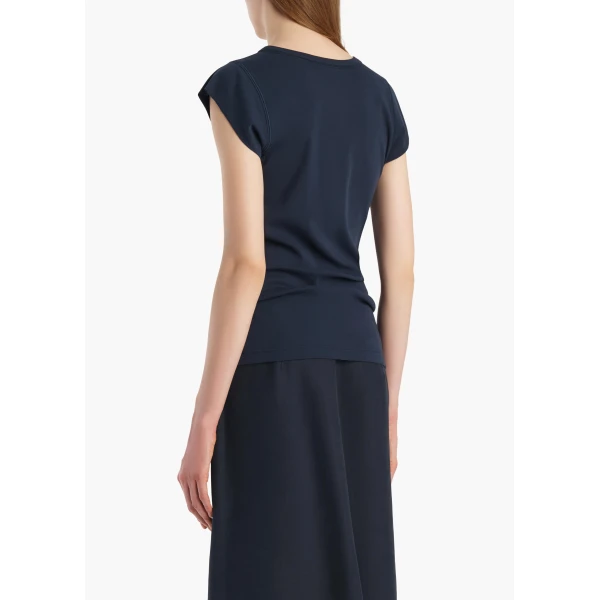 Khaite Angel Top in Dark Navy, view 4