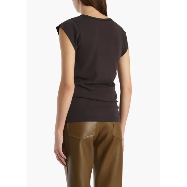 Khaite Angel Top in Dark Umber, view 4