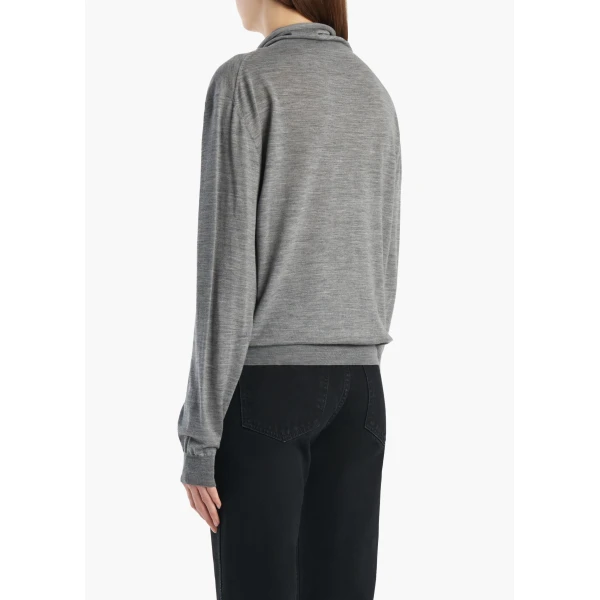 Khaite Annette Sweater in Sterling, view 4