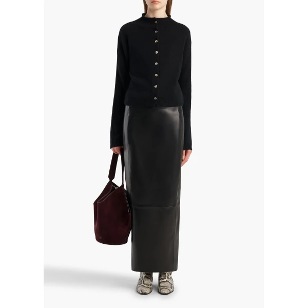 Khaite Annora Cardigan in Black, view 2