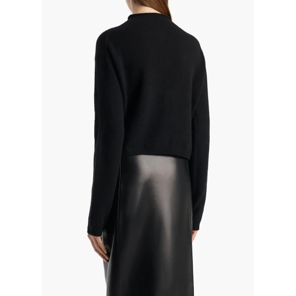 Khaite Annora Cardigan in Black, view 4