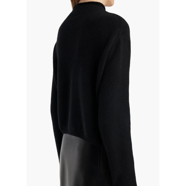 Khaite Annora Cardigan in Black, view 6