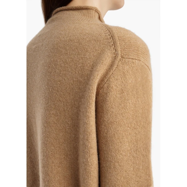 Khaite Annora Cardigan in Camel, view 6